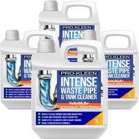 ProKleen Intense Waste Pipe & Tank Cleaner for Caravans & Motorhomes 4 x 1L in Clear