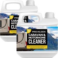 ProKleen Caravan & Motorhome Cleaner Removes Black Streaks, Algae & More 2 x 2L in Clear
