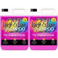 ProKleen Wash & Wax Car pH Neutral Shampoo with Carnauba Wax Bubblegum 2 x 5L in Clear