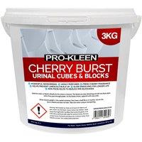 ProKleen Urinal Channel Slow Dissolving Blocks Cherry Fragrance 1 x 3KG in Blue