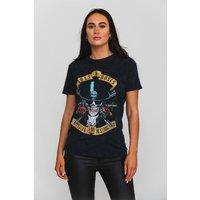 Guns N Roses Appetite Washed Dip Dye Fashion T-Shirt in Black | Size: Medium