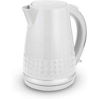 Tower T10075WHT Solitaire Kettle with 360 Swivel Base 1.5L 3KW White & Chrome