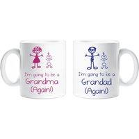60 SECOND MAKEOVER I'm Going To Be A Grandma Grandad Again Mug Set in White