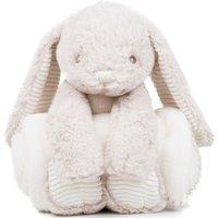 Mumbles Cute Plush Rabbit Toy With Blanket in Cream