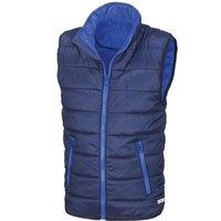 Result Core Sleeveless Zip Up Bodywarmer in Navy | Size: Small