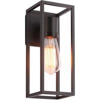 Loops Outdoor Wall Light IP44 Textured Black 10W LED E27 Dimmable Living Room
