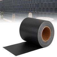 Gr8 Garden Garden Fence PVC Privacy film Screen Cover Screening Roll 50mx19cm in Grey | Size: 50mx19 cm
