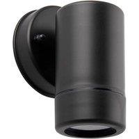 Loops Outdoor IP44 Spot Downlight - Dimmable 7W GU10 LED - Black Wall & Clear Pc