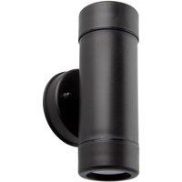 Loops Up & Down Twin Outdoor IP44 Downlight - Dimmable 2 x 7W GU10 LED - Black