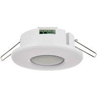 Loops Recessed Ceiling PIR Sensor - 360 Degree Movement Detection - 8 Metre Range