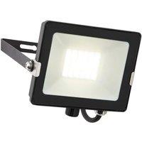 Loops Outdoor IP65 Waterproof Floodlight - 30W Cool White LED - Matt Black Aluminium