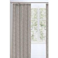 Appletree 'Roselle' 100% cotton Fully Lined Pair of Tab Top Curtains in Grey | Size: 168 cm width x 183 cm drop