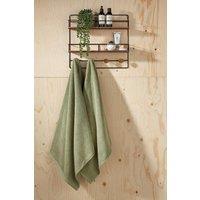 CHRISTY 'Brixton' Luxury Textured 100% Cotton Towels in Khaki | Size: Bath Sheet
