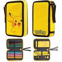 Pokemon Filled Double Pencil Case in Yellow