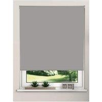 New Edge Blinds Thermal Blackout Roller Trimmable Blinds 165cm Drop in Light Grey | Size: 70 cm width x 165 cm drop