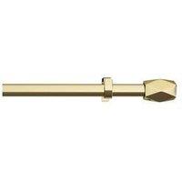New Edge Blinds 16-19mm Tetra Eyelet Metal Curtain Pole - Gold | Size: 70 cm - 120 cm
