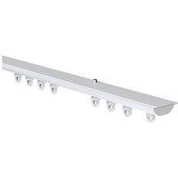 New Edge Blinds White Hidden Ceiling Fix Aluminium Curtain Hanging Track | Size: 150 cm