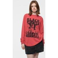 Black Sabbath Band Shot Long Sleeve T-Shirt in Red | Size: Large