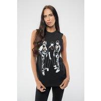 Run DMC Gold Chains Muscle Tank Vest in Black | Size: Large