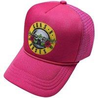 Guns N Roses Classic Band Logo Trucker Baseball Cap in Pink