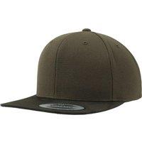 Flexfit Camo Visor Snapback Cap in Olive