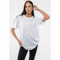 Fleetwood Mac Hi-Build Classic Logo T-Shirt in White | Size: Large