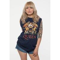 Queen Classic Crest Muscle Tank in Blue | Size: Medium