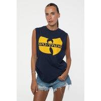 Wu Tang Clan Katana Logo Muscle Tank in Blue | Size: Medium