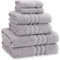 Catherine Lansfield 'Zero Twist' Cotton 6 Piece Towel Bale in Silver