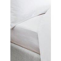 Bianca 400 Thread Count Cotton Sateen 36cm Depth Sheet in White | Size: Super King Fitted