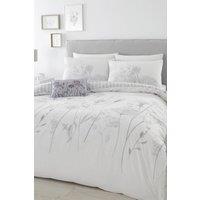 Catherine Lansfield 'Meadowsweet Floral' Duvet Set in White | Size: Double