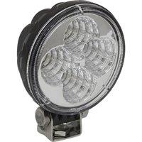Loops Waterproof Work Light & Mounting Bracket -12W SMD LED - 80mm Round Flash Torch