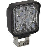 Loops Waterproof Work Light & Mounting Bracket -15W SMD LED - 83mm Square Flash Torch