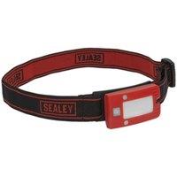 Loops Red Rechargeable Head Torch - Adjustable Band - Automatic Sensor - 2W COB LED