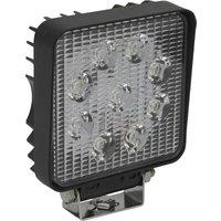 Loops Waterproof Work Light & Mounting Bracket -27W SMD LED - 108mm Square Flash Torch