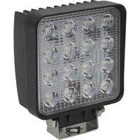 Loops Waterproof Work Light & Mounting Bracket -48W SMD LED - 108mm Square Flash Torch