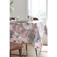 Catherine Lansfield Dramatic Floral 137cm x 178cm Table Cloth in Grey | Size: 137 cm x 178 cm