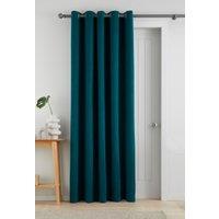 Catherine Lansfield 'Wilson' Blackout Thermal Door Panel in Green | Size: 117 cm width x 214 cm drop