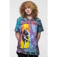 Guns N Roses Use Your Illusion Dip Dye Wash T-Shirt in Blue | Size: XL