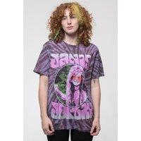 Janis Joplin Pink Shades Tie Dye T-Shirt in Purple | Size: Large