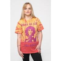 Doors Light My Fire Dye Wash T-Shirt in Orange | Size: Medium