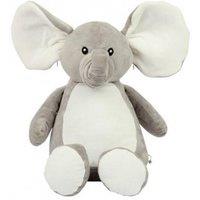 Mumbles Zippie Elephant Toy in Grey