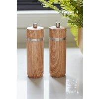 MasterClass Salt or Pepper Mill (17cm) - Beech Finish in Brown