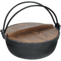 KitchenCraft World of Flavours Cast Iron Cooking Pot, 1.5 Litre, Gift Tagged in Black