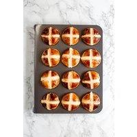 MasterClass Smart Stack Non-Stick Twelve Hole Muffin Tin in Grey
