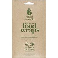 Natural Elements Set of Three Beeswax Food Wraps in Yellow