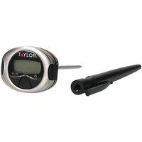 Taylor Pro Stainless Steel Digital Pocket Thermometer in Black