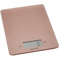 Taylor Glass Digital 5Kg Kitchen Scales - Rose Gold
