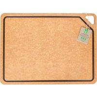 Natural Elements Large Brown Cutting & Chopping Board, 22 x 32.5cm | Size: 22 x 32.5 cm