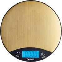 Taylor Digital Dual 5Kg Kitchen Scales - Black & Brass in Grey